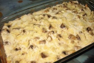 Куриная запеканка с грибами