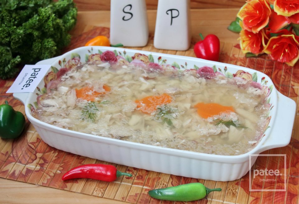 Холодец из курицы с желатином - Шаг 13