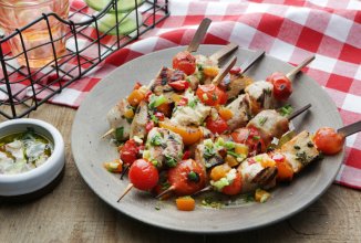 Шашлыки из свинины с абрикосами