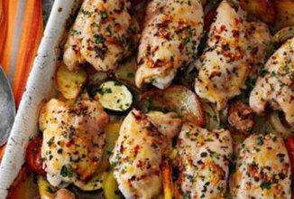 Запеченые куриные бедрышки