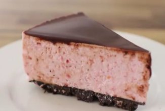 Клубничный чизкейк без выпечки