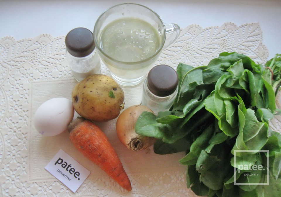 Суп из свежего щавеля - Шаг 1