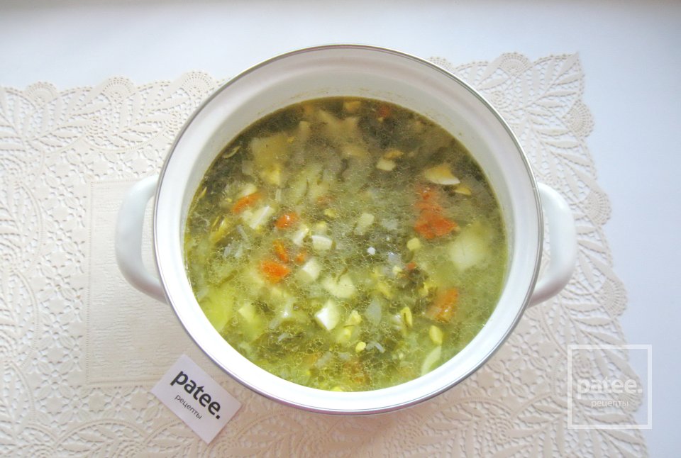 Суп из свежего щавеля - Шаг 11