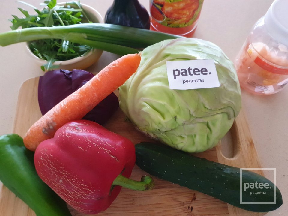 Овощной салат в азиатском стиле - Шаг 1