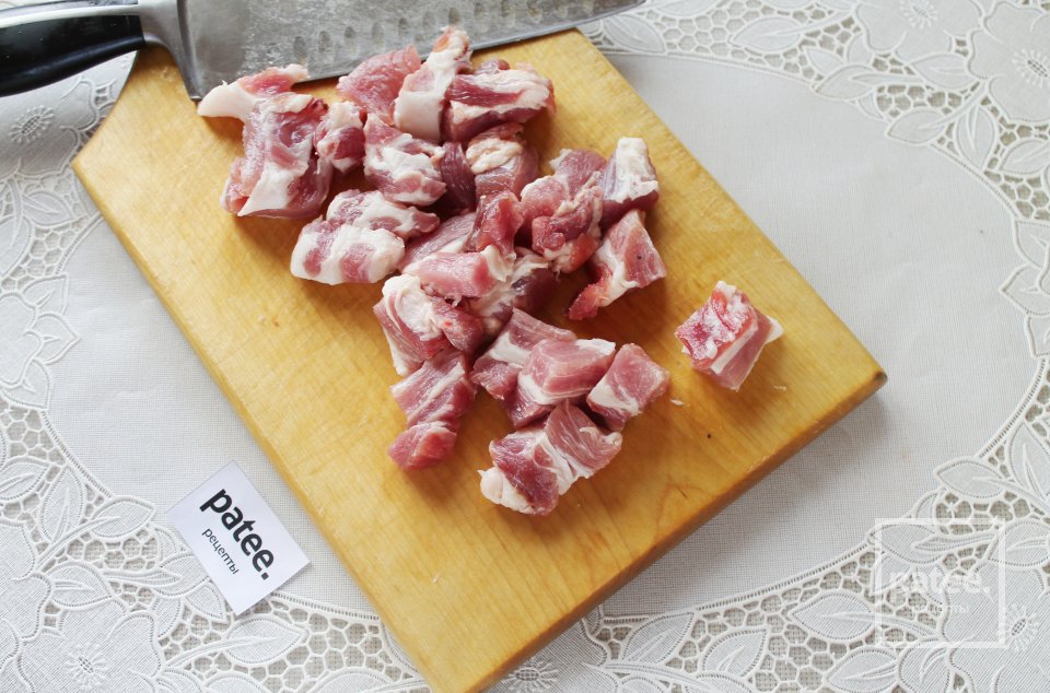 Свинина с овощами в банке в духовке запеченная - Шаг 2