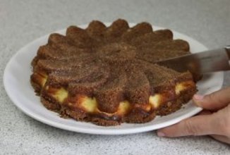 Торфяной пирог с творогом