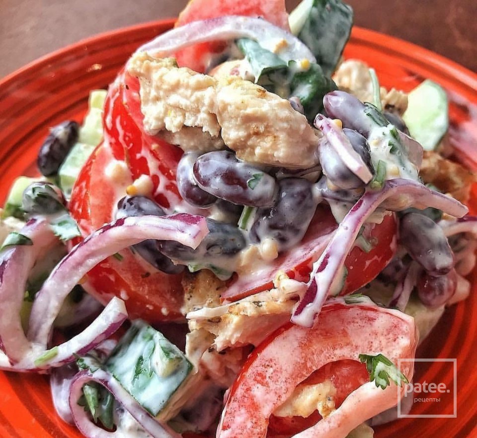 Салат с фасолью - Шаг 1