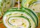 Огуречные роллы с индейкой и сыром