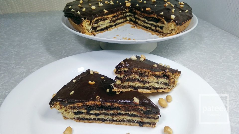 Пирог из песочного теста с джемом и орехами - Шаг 16