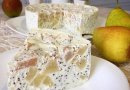 Запеканка с грушей и маком