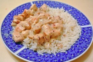 Курица в сметанно-горчичном соусе