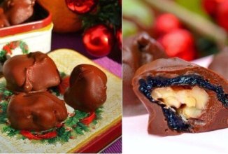 Конфеты с черносливом и с грецким орехом