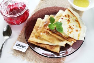 Блинчики ванильные на молоке и кефире