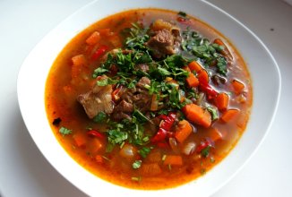 Суп из баранины с фасолью