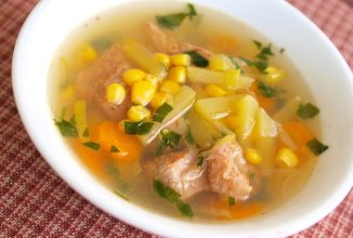 Суп с кукурузой