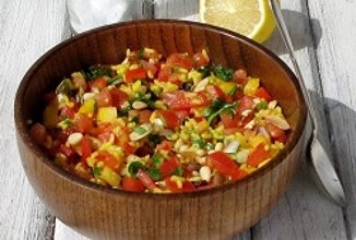 Яркий рисовый салат