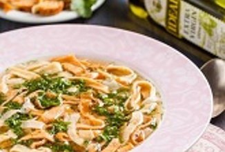 Суп с яичной стружкой