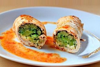 Куриные роллы фаршированные брокколи и сыром