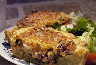 Твороженно-песочный киш