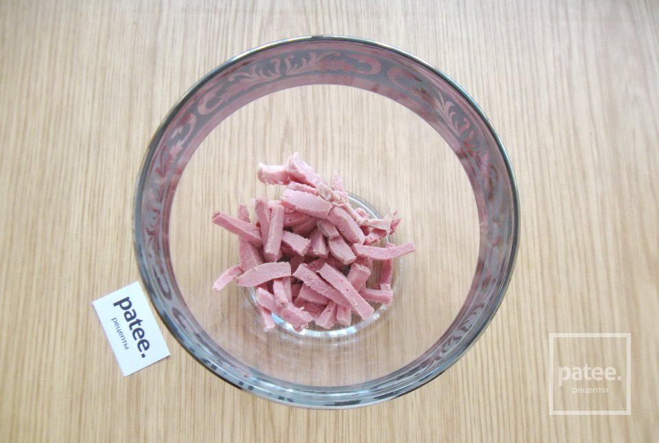 Салат с ветчиной и капустой - Шаг 2