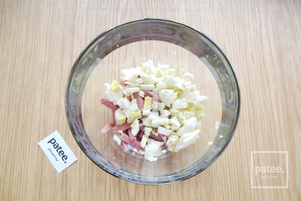 Салат с ветчиной и капустой - Шаг 3