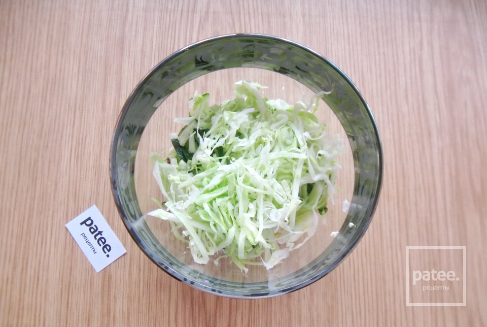 Салат с ветчиной и капустой - Шаг 6