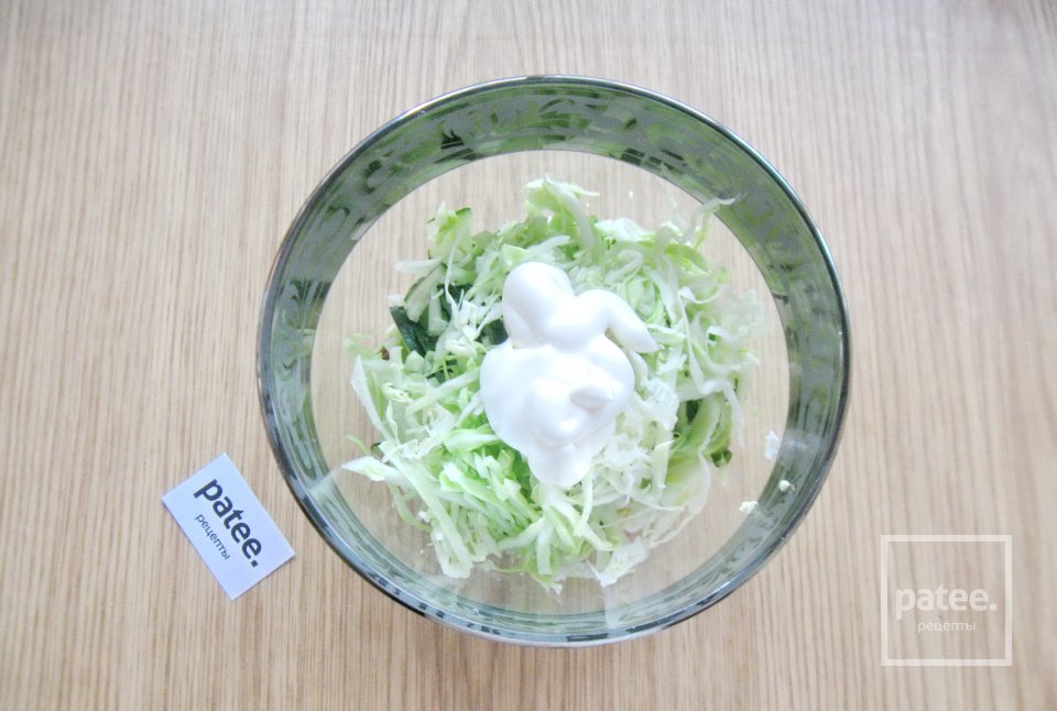 Салат с ветчиной и капустой - Шаг 8