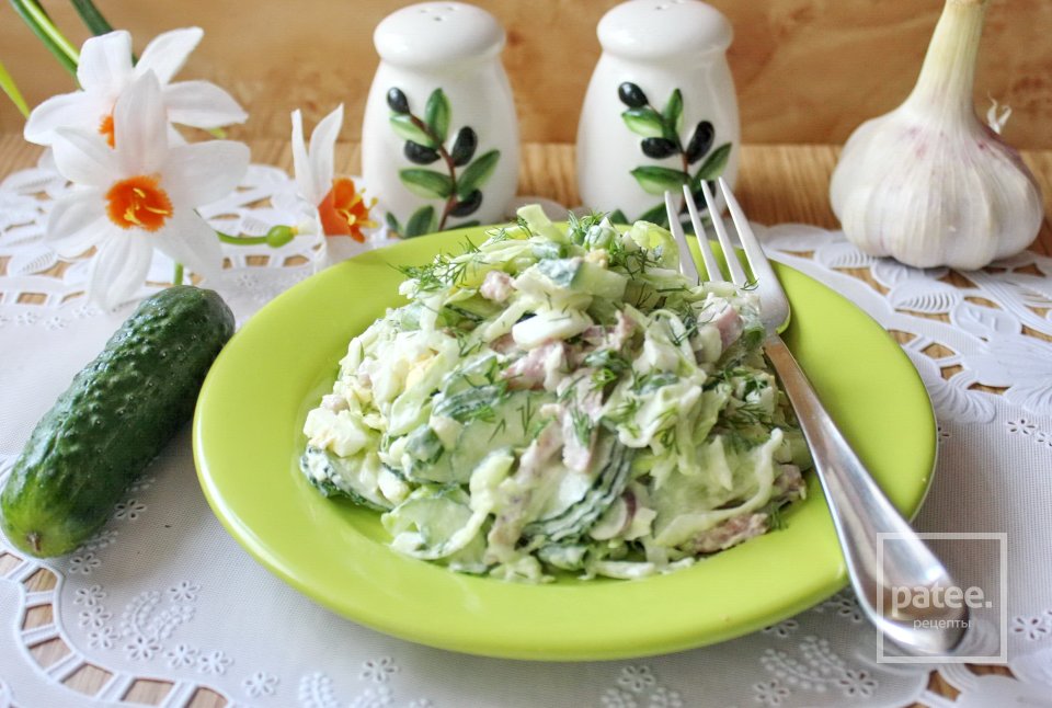 Салат с ветчиной и капустой - Шаг 11