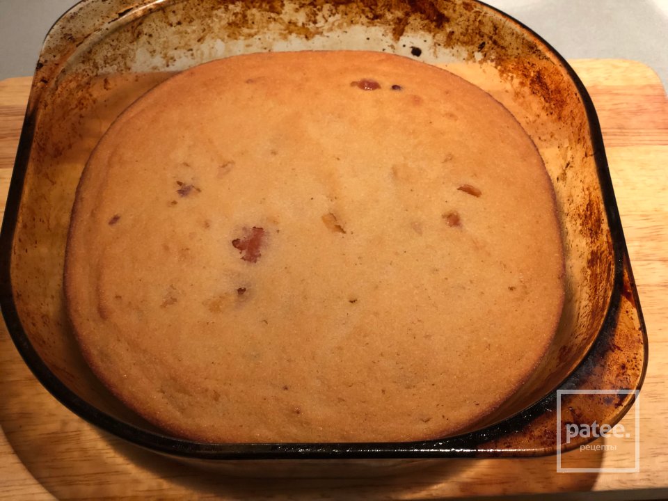 Домашний манник « на скорую руку» с яблочным повидлом - Шаг 3