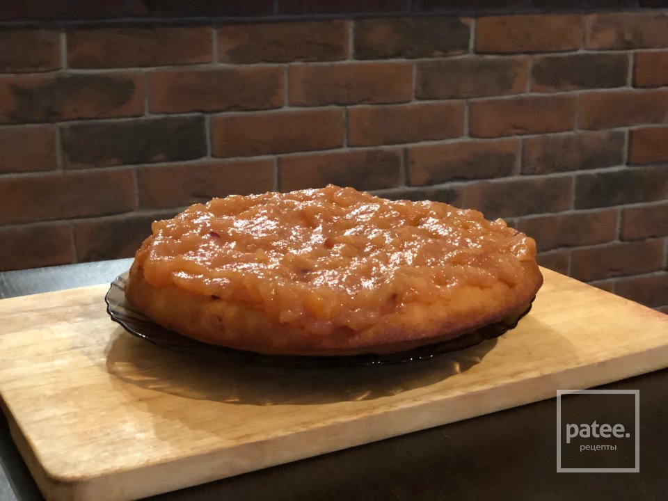 Домашний манник « на скорую руку» с яблочным повидлом - Шаг 4