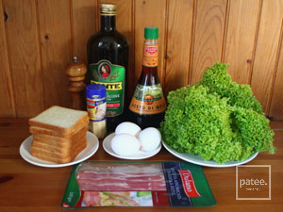 Салат з яйцем-пашот - Шаг 1