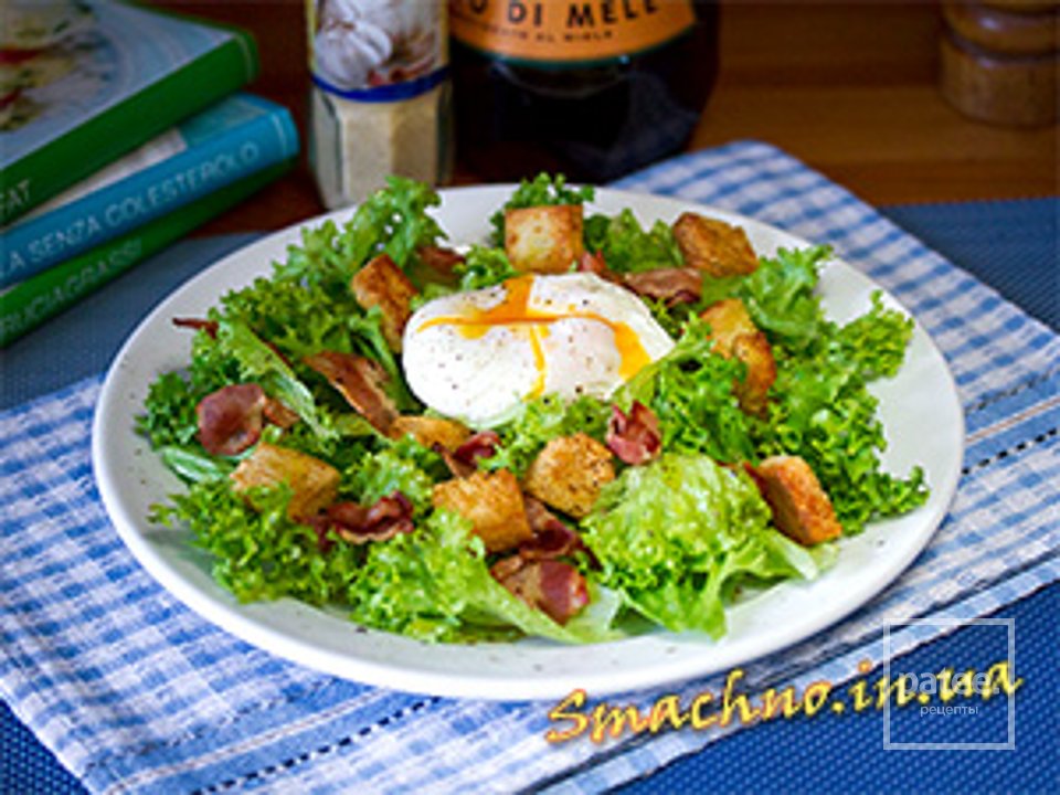 Салат з яйцем-пашот - Шаг 13