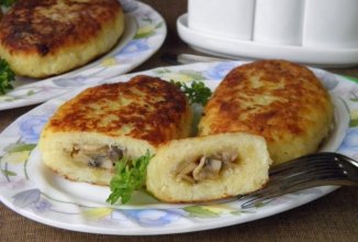Картофельные зразы с грибами