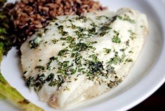 Тилапия с чесночным маслом