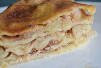 Слоеный яблочный пирог