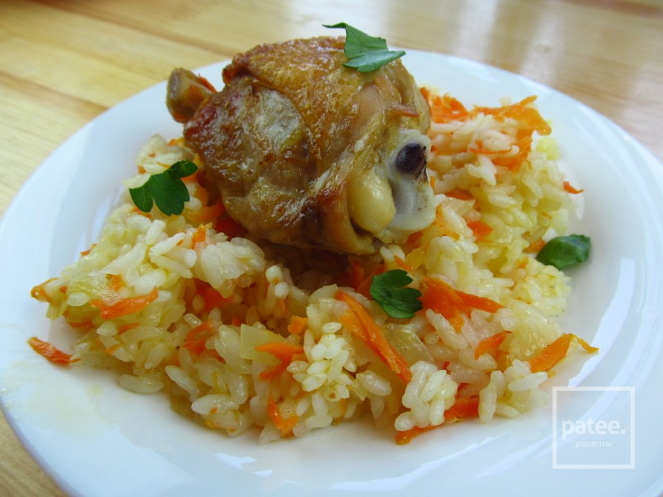 Рис с курицей в духовке - Шаг 4