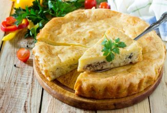 Пирог с капустой и рыбой