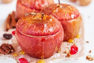 Яблоки, запеченые в микроволновке