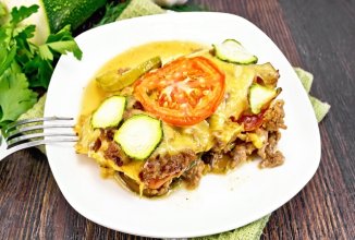 Кабачковая запеканка в микроволновке