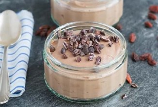 Творожно-шоколадный пуддинг в микроволновке