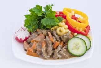 Печень в сырном соусе