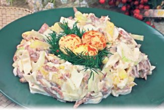 Салат "Гнездышко"