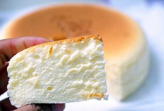 Японский хлопковый низкокалорийный чизкейк из творога