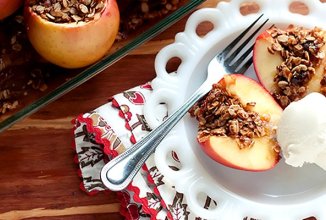 Яблоки запеченые с овсянкой