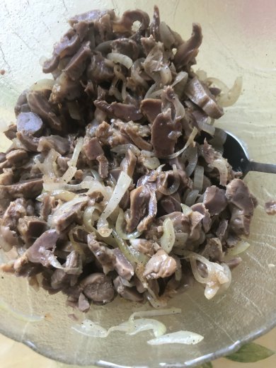 Куриные желудочки по-корейски - Шаг 4