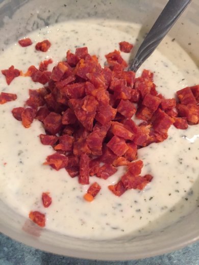 Цветная капуста с чоризо и сыром - Шаг 3