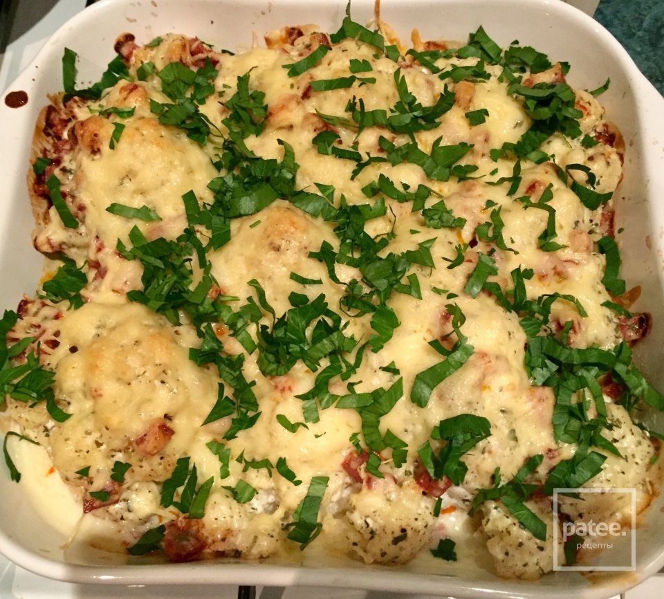 Цветная капуста с чоризо и сыром - Шаг 6