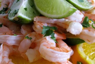 Цитрусовые креветки