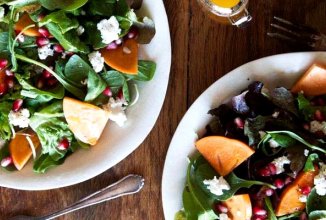 Салат с хурмой и сыром