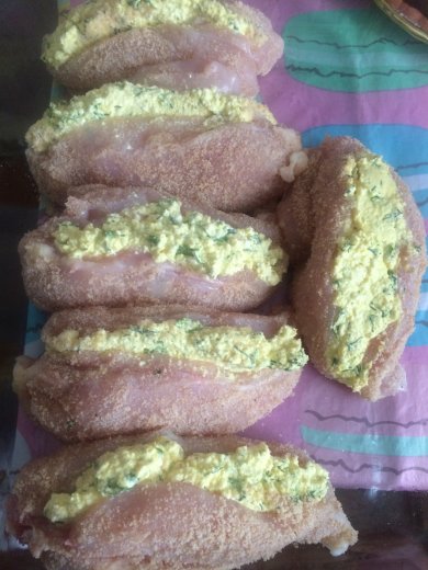 Куриное филе начинённое творогом с куркумой - Шаг 2